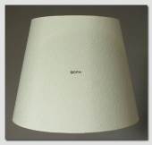 Round cylindrical lampshade height 17 cm covered with off white imitation thai silk material