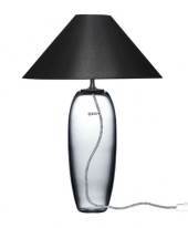 Lampesk�rm i sort chintz passer til Holmegaard Bordlampe Napoli nr. 4363312, samt Grace nr. 4363140, 4363412