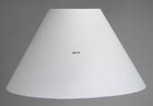 Round lampshade tall model height 22 cm covered with white chintz material