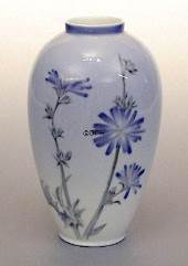 Vase med Kornblomst, mærket prøve, produceret af Royal Copenhagen