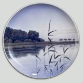 Plate with landscape, produced by Royal Copenhagen