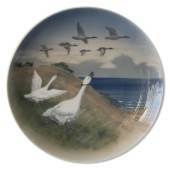 Plate with Geese, produced by Royal Copenhagen