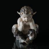Faun with snake, Royal Copenhagen figurine