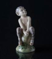 Faun on stump, Royal Copenhagen figurine