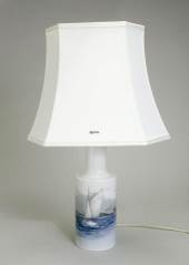 Lamp with marine motif, produced by Royal Copenhagen