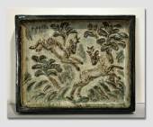 Stoneware plate with deer, produced by Royal Copenhagen