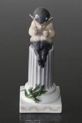 Faun with Lizard, Royal Copenhagen figurine