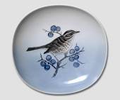 Plate with Bird and Blueberries produced by Royal Copenhagen