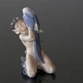 Faun with Parrot, Royal Copenhagen figurine