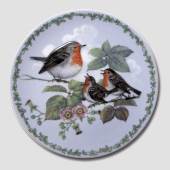 Nature's Children plate, Robins, produced by Royal Copenhagen
