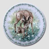 Nature's Children plate, Fawn, produced by Royal Copenhagen