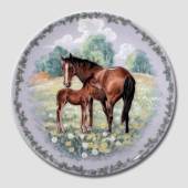 Nature's Children plate, Horse, produced by Royal Copenhagen