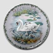 Nature's Children Plate, The Swan, produced by Royal Copenhagen