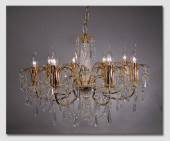Romantic, Lysekrone med Prisme, 8 arme,