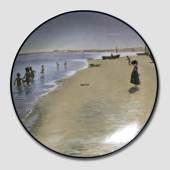 Plate with motif of the Skaw Painters, produced by Christineholm