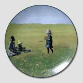 Plate with motif of the Skaw Painters, produced by Christineholm