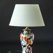 Chinese table lamp blue with fruits - Natura 2