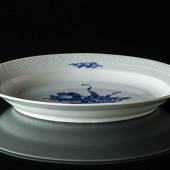 Blue Flower, braided, oval dish 25cm