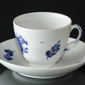 Blue Flower, Braided, Large Coffee Cup and Saucer, Royal Copenhagen | No. 10-8041 | DPH Trading