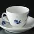 Blue Flower, Braided, Large Coffee Cup and Saucer, Royal Copenhagen | No. 10-8041 | DPH Trading
