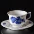 Blue Flower, Angular, VERY Large Tea Cup and saucer, Royal Copenhagen | No. 10-8501 | DPH Trading