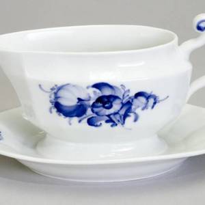 Blue Flower, angular, sauce boat on fixed stand | No. 10-8537 | Alt. 10/8537 | DPH Trading