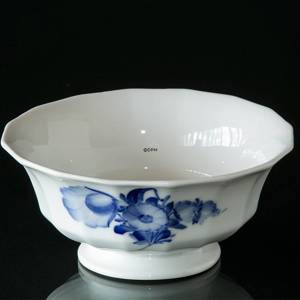 Blue Flower, Angular, Salad Bowl on low foot | No. 10-8568 | DPH Trading