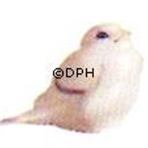 White Royal Copenhagen figurine of sparrow with its tail pointing down | No. 1003107 | DPH Trading