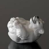 White Polar Bear cub figurine, Royal Copenhagen no. 22745
