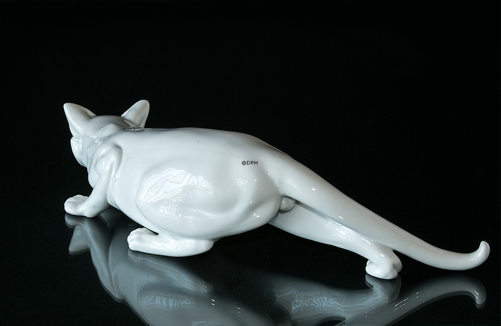 Creeping cat, Royal Copenhagen figurine no. 473 or 059