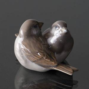 Pair of Sparrows, Royal Copenhagen figurine no. 1309 | No. 1020095 | Alt. r1309 | DPH Trading