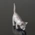 Grey Kitten, tail up, Bing & Grondahl cat figurine no. 2517 | No. 1020517 | Alt. B2517 | DPH Trading