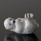 Polar Bear Cub Lying down sleepy, Bing & Grondahl figurine no. 2538