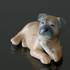 Boxer happy with its bone, Royal Copenhagen dog figurine | No. 1020748 | Alt. 1020748 | DPH Trading