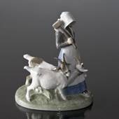 Girl walking with Goats and Hammer, Royal Copenhagen figurine no. 694