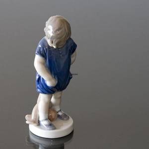 Boy with Teddy Bear, Royal Copenhagen figurine no. 3468 | No. 1021144 | Alt. R3468 | DPH Trading