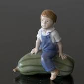 Boy with pumpkin, Royal Copenhagen figurine no. 4539