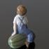 Boy with pumpkin, Royal Copenhagen figurine no. 4539 | No. 1021153 | Alt. r4539 | DPH Trading