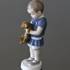 Boy holding a dog in front of him, Ole. Bing & Grondahl figurine no. 1747 | No. 1021422 | Alt. B1747 | DPH Trading