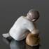 Boy with Dog, True Friendship, Bing & grondahl figurine no. 1951 | No. 1021440-1 | DPH Trading