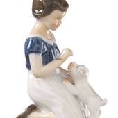 Girl with puppy, Bing & Grondahl figurine no. 2316