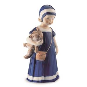 Else with Teddy bear, girl standing, Royal Copenhagen figurine | No ...