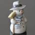 Snowman Father with Broom, Royal Copenhagen winter series figurine | No. 1021768 | DPH Trading