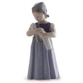 Mary Girl in blue dress, Bing & Grondahl figurine no. 2721