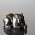 Bear lying comfortably, Royal Copenhagen stoneware figurine no. 21520 | No. 1049238 | Alt. R21520-S | DPH Trading