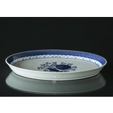 Royal Copenhagen/Aluminia Tranquebar, blue, Oval Dish no. 11/1102
