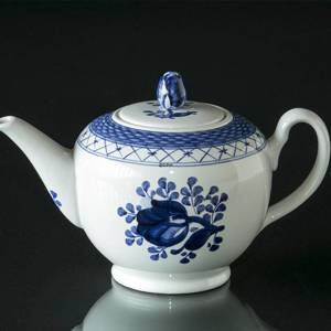 Royal Copenhagen/Aluminia Tranquebar, blue, Tea Pot | No. 11-1106 | DPH Trading