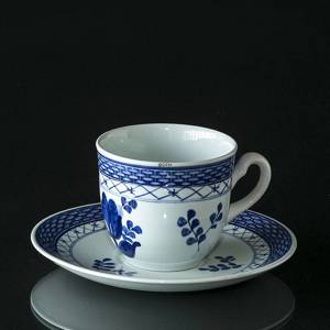 Royal Copenhagen/Aluminia Tranquebar, blue, coffee cup, capacity 1.8 dl | No. 11-956 | DPH Trading