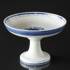 Royal Copenhagen/Aluminia Tranquebar, blue, Cake Dish on Stander (See damage on pictures) | No. 11-986 | DPH Trading