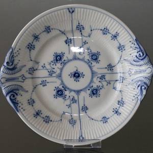 Blue Fluted, Plain, Round Cake Dish, Royal Copenhagen 29cm | No. 1101422 | Alt. 1-319 | DPH Trading